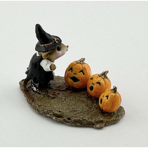 Wee Forest Folk "Pumpkin Serenade" 1997 Mouse Pumpkins D Petersen Retired M-226 - Picture 2 of 9